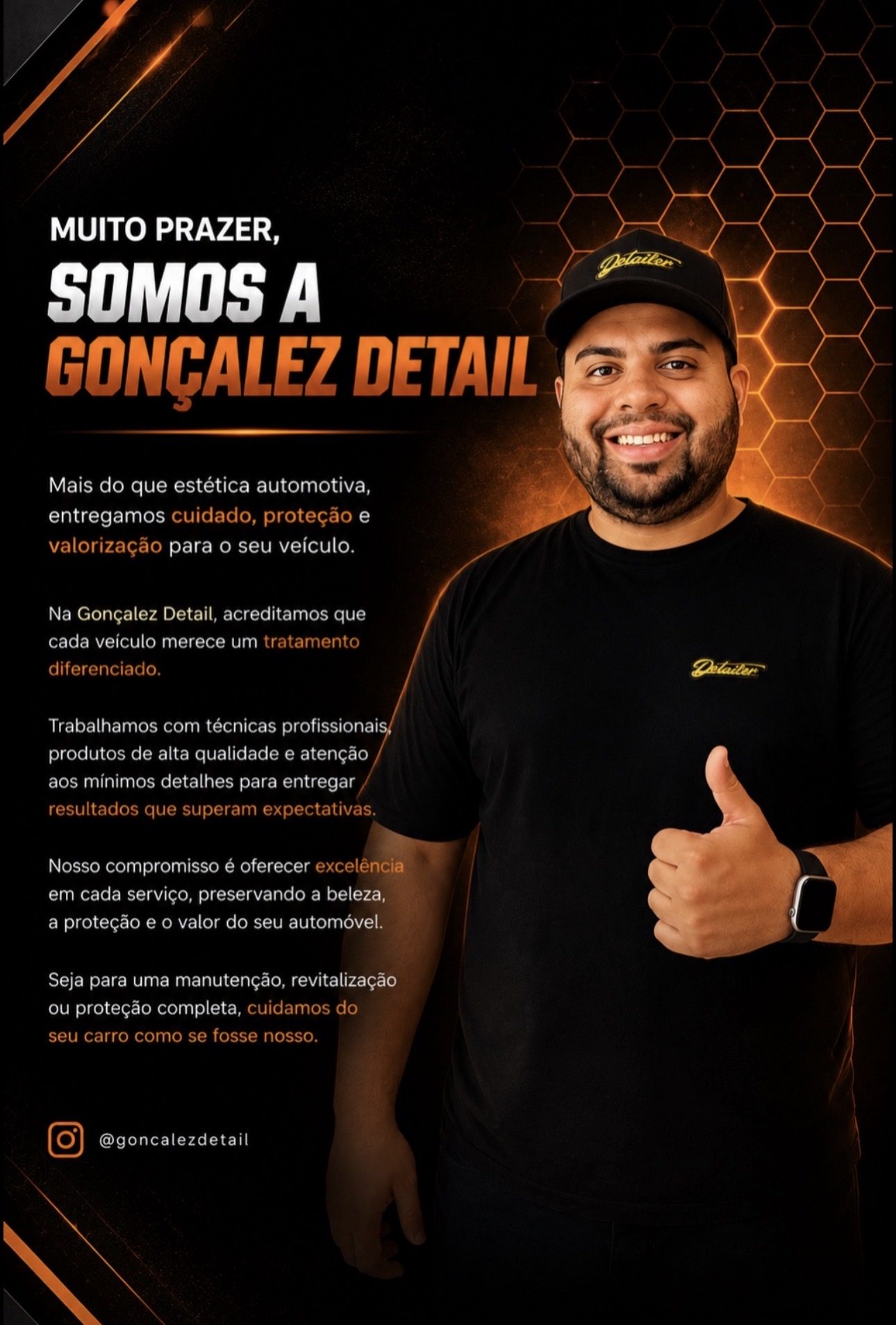 Equipe da Gonçalez Detail — especialistas em estética automotiva